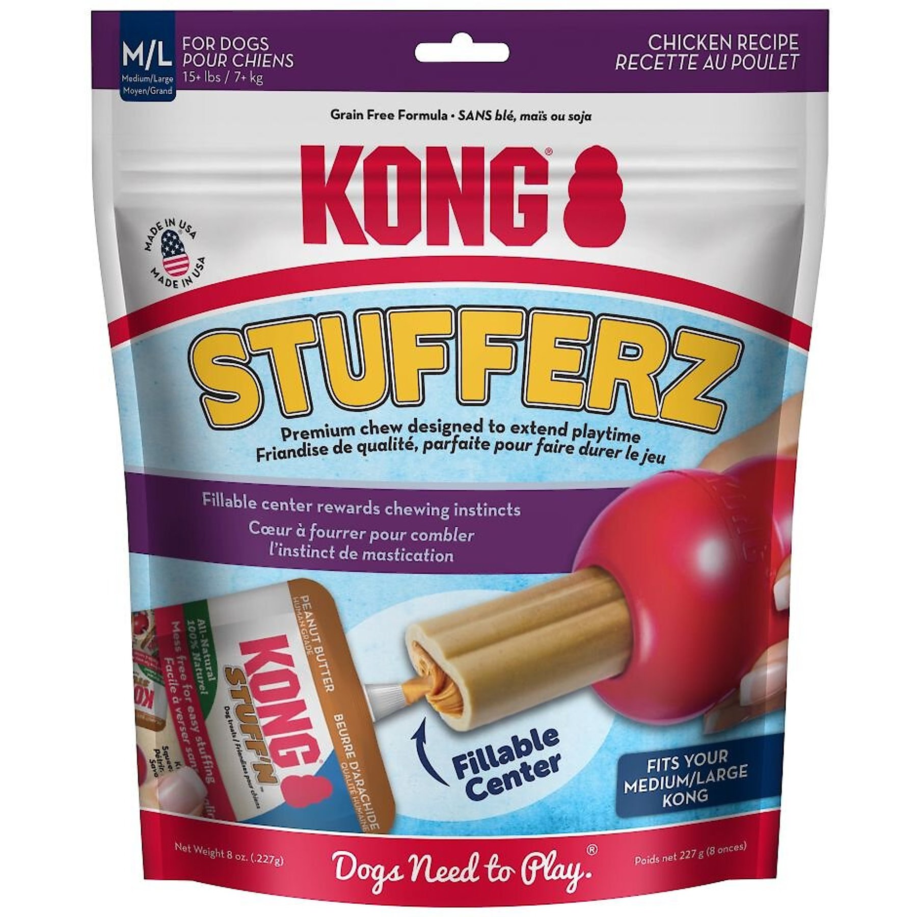 Kong Snacks Chicken Puppy Dog Treats - 7oz : Target