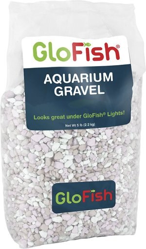 GloFish Fluorescent Aquarium Gravel, 5-lb bag, Pearlescent