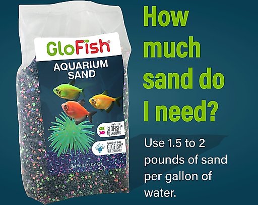 GloFish Aquarium Sand, 5-lb bag