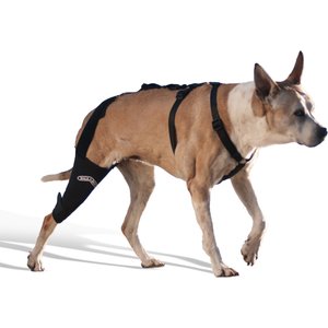 WALKABOUT Dog & Cat Knee Brace, Black, Large Left