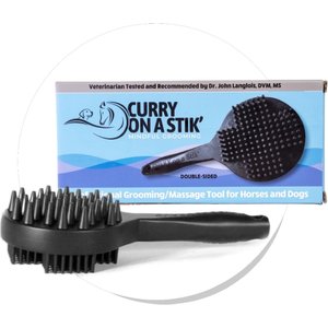 Curry on a Stik Horse & Dog Grooming Brush