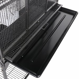 Yaheetech 63-in Open Top Metal Parrot Cage with Detachable Rolling Stand