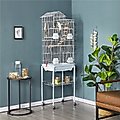 Yaheetech 62.5-in Rolling Large Bird Cage & Detachable Stand, White