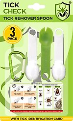 TickCheck Remover Spoon with Tick ID Card, 3-pack