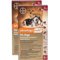 Advantage Multi Topical Solution for Dogs, 20.1-55 lbs, (Red Box), 12 Doses (12-mos. supply)