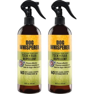 Dog Whisperer Dog Whisperer Dog Flea & Tick Repellent, 16-oz bottle, case of 2