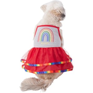 Wagatude Rainbow Positivity Dog Dress, X-Large