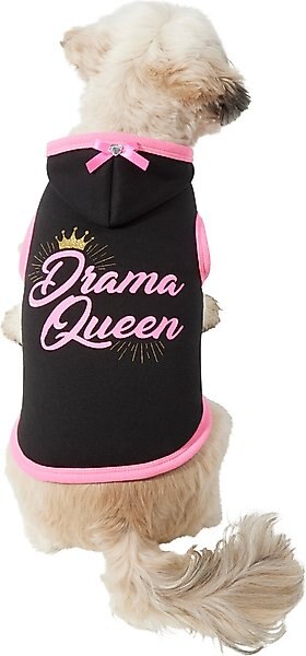 Wagatude Drama Queen Dog Hoodie, X-Small slide 1 of 5