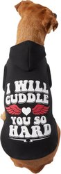 Wagatude I Will Cuddle You Hard Dog Hoodie, X-Large