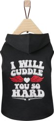 Wagatude I Will Cuddle You Hard Dog Hoodie, X-Large slide 2 of 5