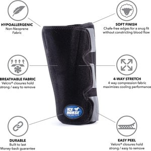 Ice Horse Hock Wrap, Horse Size, 1 count