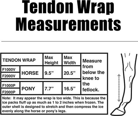 Show full view: Ice Horse Tendon Leg Horse Wrap, 1 count slide 5 of 5
