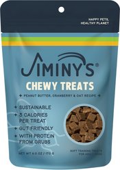 Jiminy's Good Grub Peanut Butter & Cranberry Flavor Soft Training Dog Treats, 6-oz bag