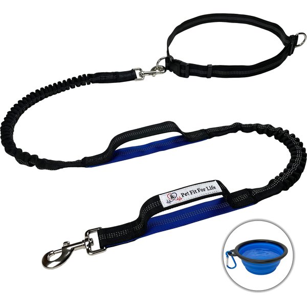 KURGO RSG Dog Sling Thing Dog Leash Attachment, Blue/Gray, 6.5ft long