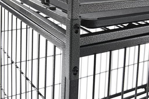 Frisco Ultimate Lightweight Heavy Duty Foldable & Stackable Steel Metal Single Door Dog Crate, Medium
