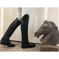 BootCrowns The Royal Palm Horse Riding Boot Crowns, 19.5-in, Black Crystals