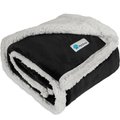 PetAmi Sherpa Cat & Dog Blanket, Black, 50 x 40-in