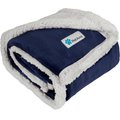 PetAmi Waterproof Dog Blanket, White & Blue, Medium