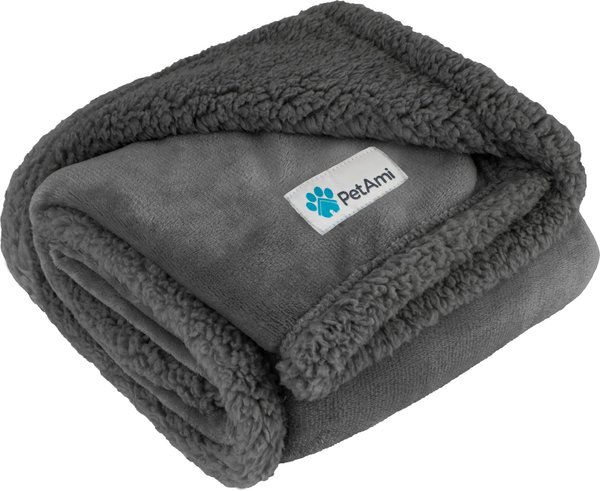 PetAmi Waterproof Dog Blanket, Charcoal Gray, Medium slide 1 of 8
