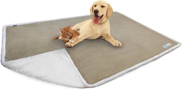 PetAmi Waterproof Reversible Cat & Dog Blanket, Taupe, 60 x 80-in slide 1 of 7