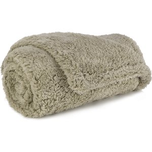 PetAmi Fluffy Waterproof Cat & Dog Blanket, Taupe, Small