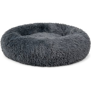 PetAmi Donut Cat & Dog Bed, Gray, Medium