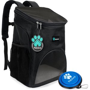 PetAmi Premium Backpack Dog & Cat Carrier, Black