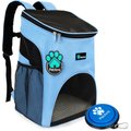 PetAmi Premium Backpack Dog & Cat Carrier, Light Blue