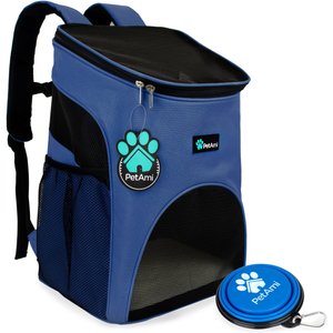 PetAmi Premium Backpack Dog & Cat Carrier, Royal Blue