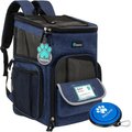 PetAmi Airline Approved Backpack Dog & Cat Carrier, Navy