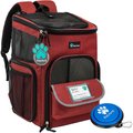 PetAmi Airline Approved Backpack Dog & Cat Carrier, Red