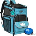 PetAmi Airline Approved Backpack Dog & Cat Carrier, Turquoise