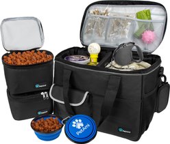 PetAmi Dog & Cat Travel Bag, Black, Medium