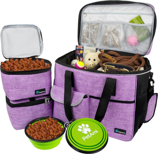 PetAmi Dog & Cat Travel Bag, Purple, Large slide 1 of 7