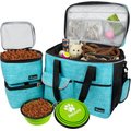 PetAmi Dog & Cat Travel Bag, Sea Blue, Large