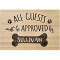 Custom Personalization Solutions Approved By The Dog Personalized Doormat