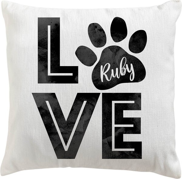 Custom Personalization Solutions Love my Pooch Personalized Throw Pillow slide 1 of 4