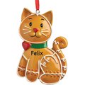 Custom Personalization Solutions Personalized Gingerbread Cat Ornament