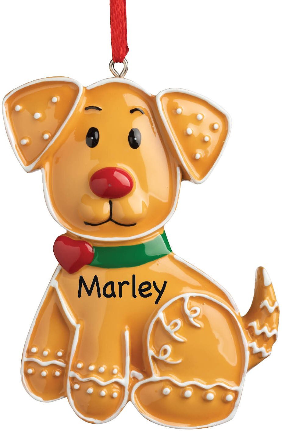 CUSTOM PERSONALIZATION SOLUTIONS Personalized Gingerbread Dog Ornament