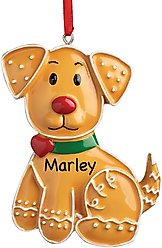 Custom Personalization Solutions Personalized Gingerbread Dog Ornament slide 1 of 4