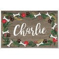 Custom Personalization Solutions Chewy Exclusive Christmas Foliage Personalized Dog & Cat Placemat