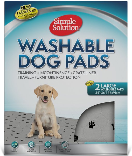Simple Solution Washable Dog Pee Pads, 34x36-in, 2 count slide 1 of 7