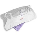 Sweet Goodbye COCOON Eco-Friendly Pet Casket Burial & Cremation Ceremony Kit, Classic Cotton, White/Lavender, Small