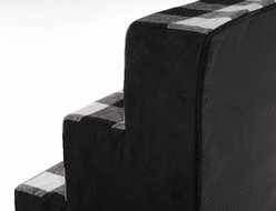 Precious Tails 5-Step Dog & Cat Stairs, Black White slide 2 of 6