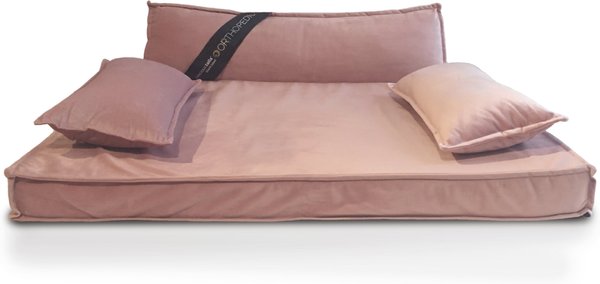 Precious Tails Precious Tails Modern Sofa Cat & Dog Bed w/ Removable Cover, Pink, Medium slide 1 of 6