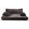 Precious Tails Precious Tails Modern Sofa Cat & Dog Bed w/ Removable Cover, Charcoal, Medium