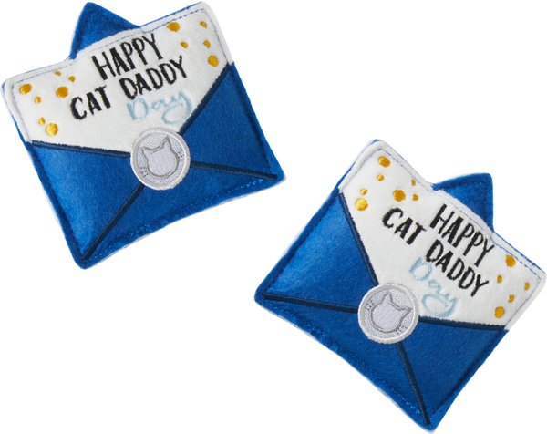 Frisco Father's Day Card Felt Cat Toy with Catnip, 2 count slide 1 of 4