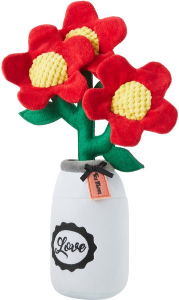Frisco Mason Jar Flower Blooms Plush Squeaky Dog Toy slide 1 of 3