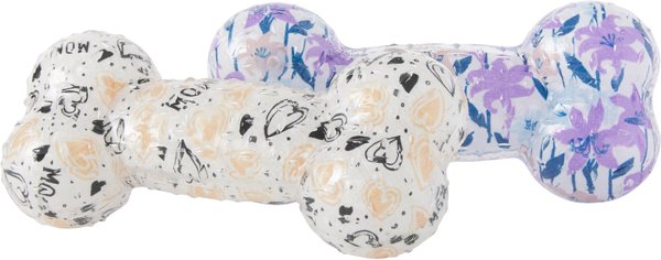 Frisco TPR Bone Squeaky Dog Toy, 2 count slide 1 of 3