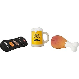 Frisco Father's Day Essential Latex Squeaky Dog Toy, 4 count slide 1 of 3